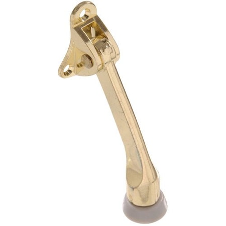 Hillman 4 in Kickdown Door Stop Brass Plated 851332